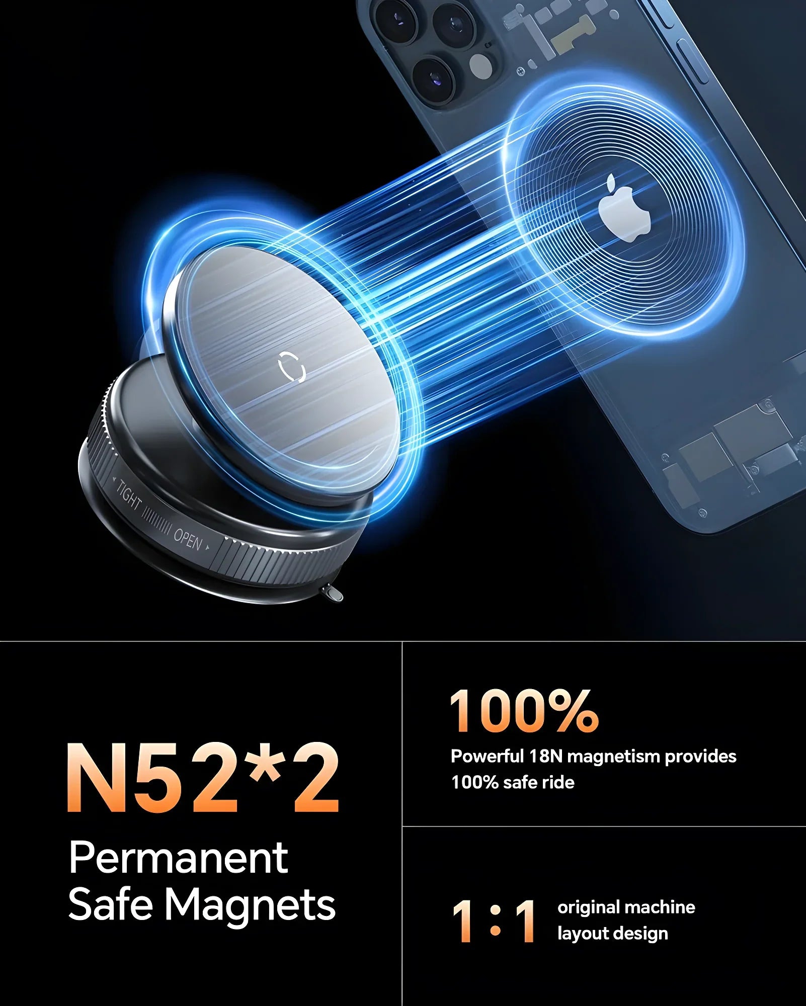 Vacuum Suction Magnetic Phone Holder | 🔥FLAT 50% SAVING🔥